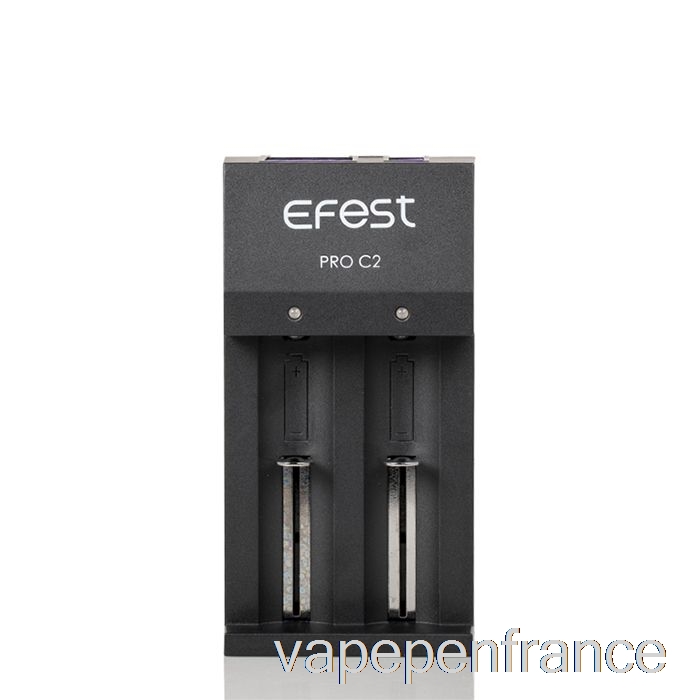 Stylo Vape Chargeur De Batterie Intelligent Efest Pro C2 à 2 Baies