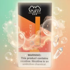 Pêche Glacée Puff Bar Jusqu'à 300+ bouffées Batterie interne 280mAh